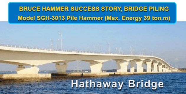 Completed Pile Driving Successfully At Hathaway Bridge