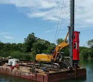 Bruce Piling Equipment-Excavaotr Mounted Impact Pile Hammer-22