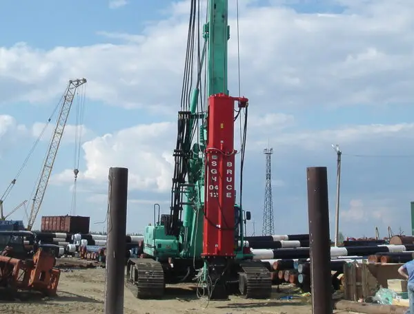 Pile Hammer - Mounted on Pile Driver