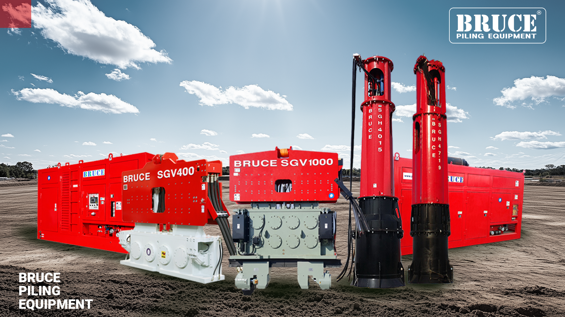 BRUCE pile hammer-vibro hammer