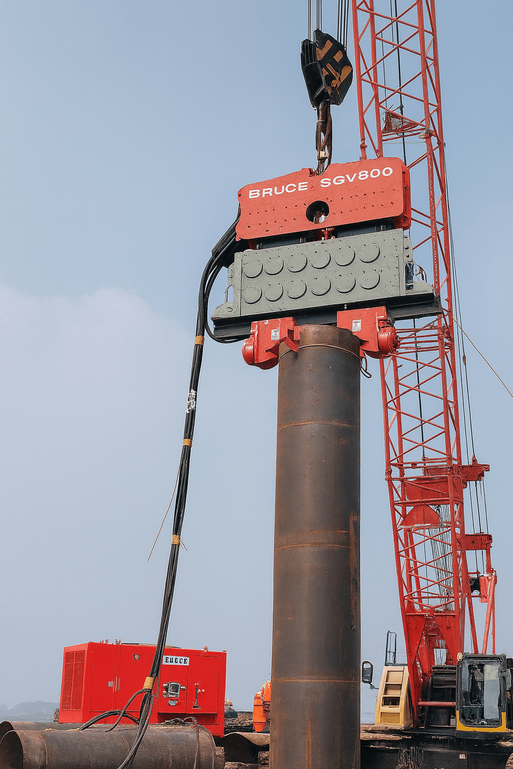 Vibratory Hammer Comparison: UK, U.S., and Australia | BRUCE Piling Equipment