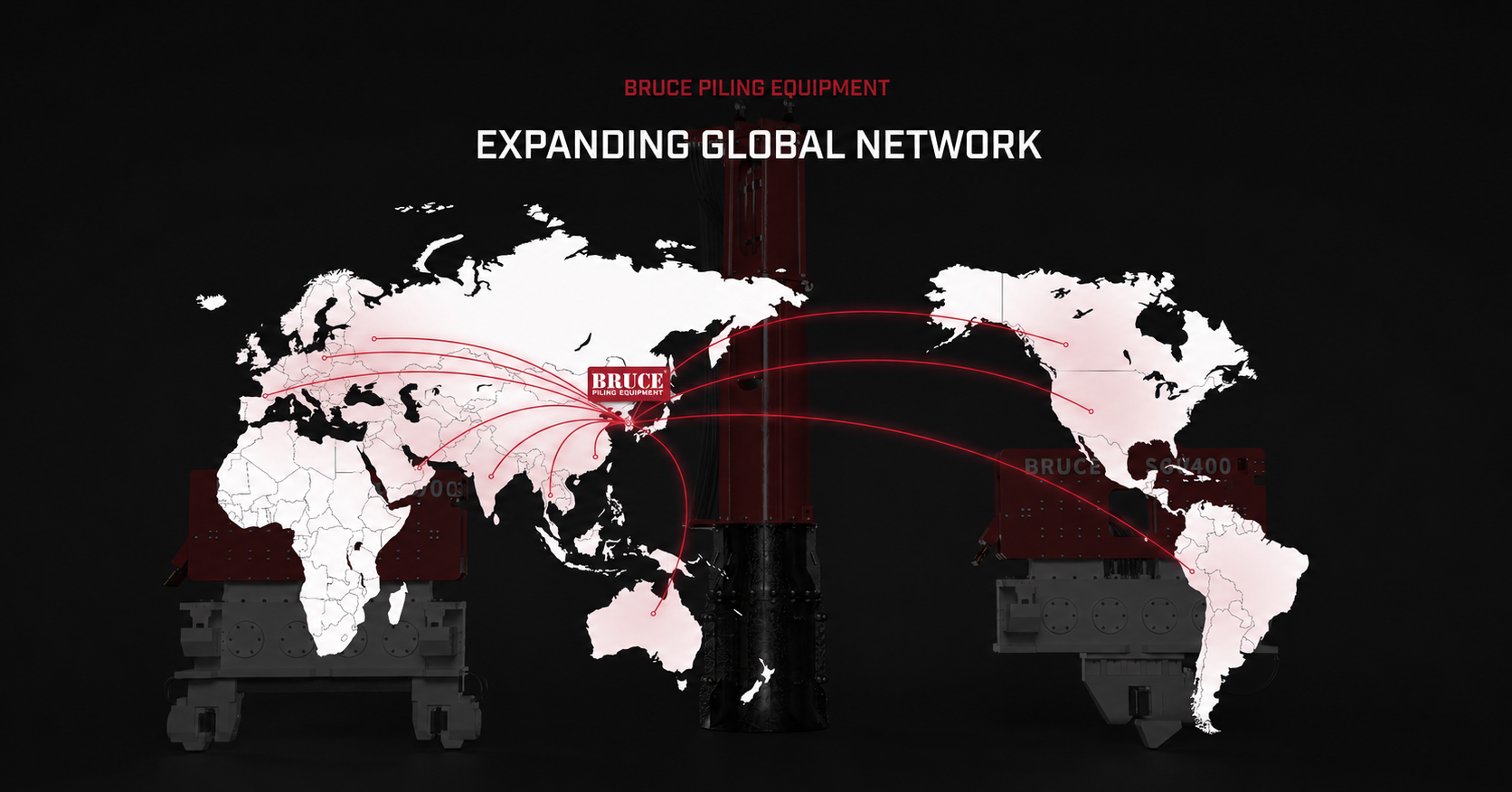 BRUCE Piling Equipment Global Presence